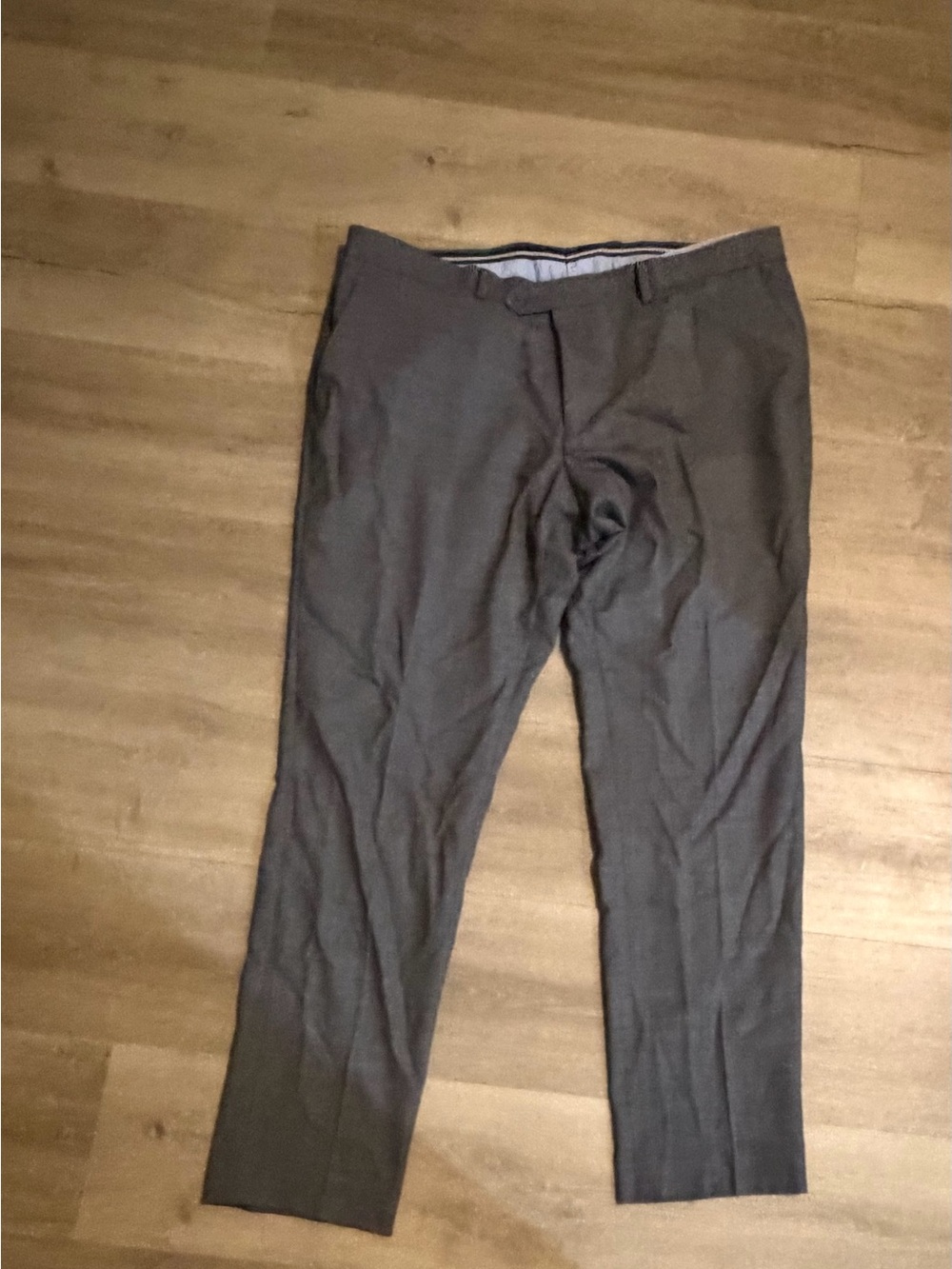Men's Tailored Gray Dress Pants - Classic Workwear